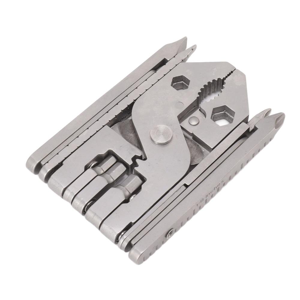 420 Stainless Steel Multi Tool Silver Outdoor Tool Sturdy Multitool Pliers Home Repair