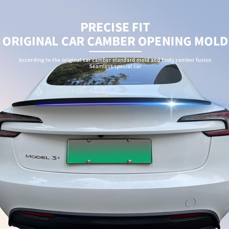 Настоящее Углеродное Волокно Для Tesla Model 3/Y/3 Highland Спойлер-Крыло на Багажник 2017-2024 Настоящее Углеродное Волокно Оригинальные Аксессуары-Спойлеры для Автомобиля