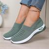 Дышащие женские туфли из сетчатой вязки, Спортивная обувь на плоской подошве, Нескользящая мягкая подошва, Повседневная женская обувь в летнем стиле