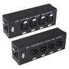 RJ45 на 4-канальный 3-контактный XLR Ethernet-адаптер, 1 пара, Аудио-удлинитель, Сетевой кабель-удлинитель для живых выступлений, студии звукозаписи