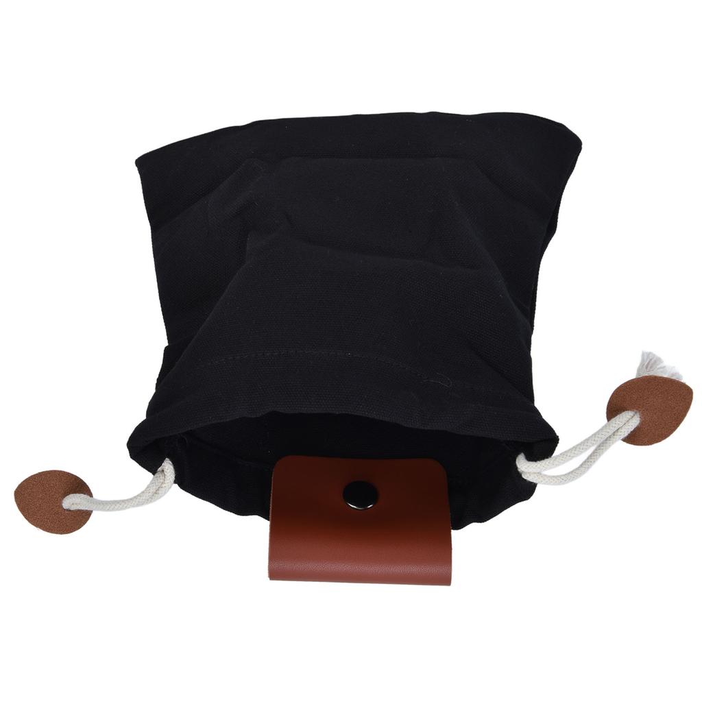 Foraging Pouch PU Leather Fruit Picking Storage Bag Waist Hanging Tool Bag for Outdoor Camping