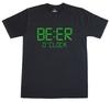 Светящаяся в темноте футболка унисекс с принтом Beer O'Clock Regular
