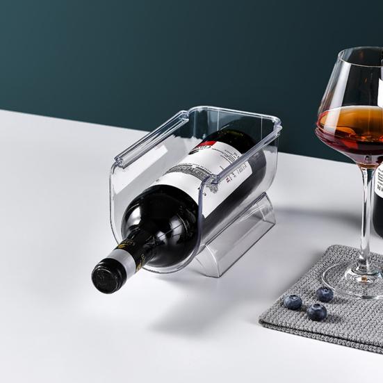 Органайзер для бутылок с водой для кладовой, штабелируемый держатель для стаканов для кухонных шкафов, прозрачный