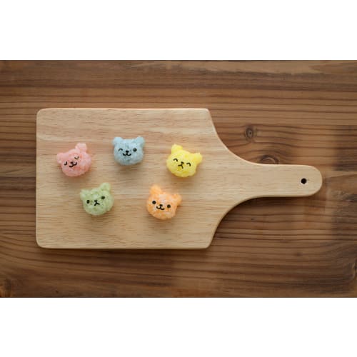 Ernest Бенто с персонажем (Онигири) Форма, Мини-размер (Для малышей, которые едят руками), Простые в использовании металлические формы (2 Мини Онигири в форме медвежонка для магазина), A-77024, бюстгальтер