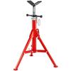 Support Chandelle À Tuyaux 4500 Lbs Support De Tuyau Avec Tête En V Pour Soutenir Le Tuyau Pendant Le Filetage Hauteur Réglable A302