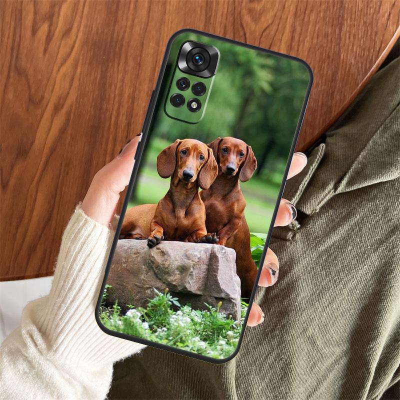 Dachshund Dog Case For Xiaomi Redmi Note 14 Pro 13 12 11 10 15 Pro Plus Redmi 13 C 15 10C 12C 14C 15C Cover
