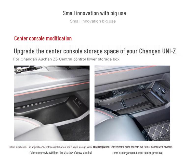 Органайзер для нижнего ящика центральной консоли Changan UNIZ