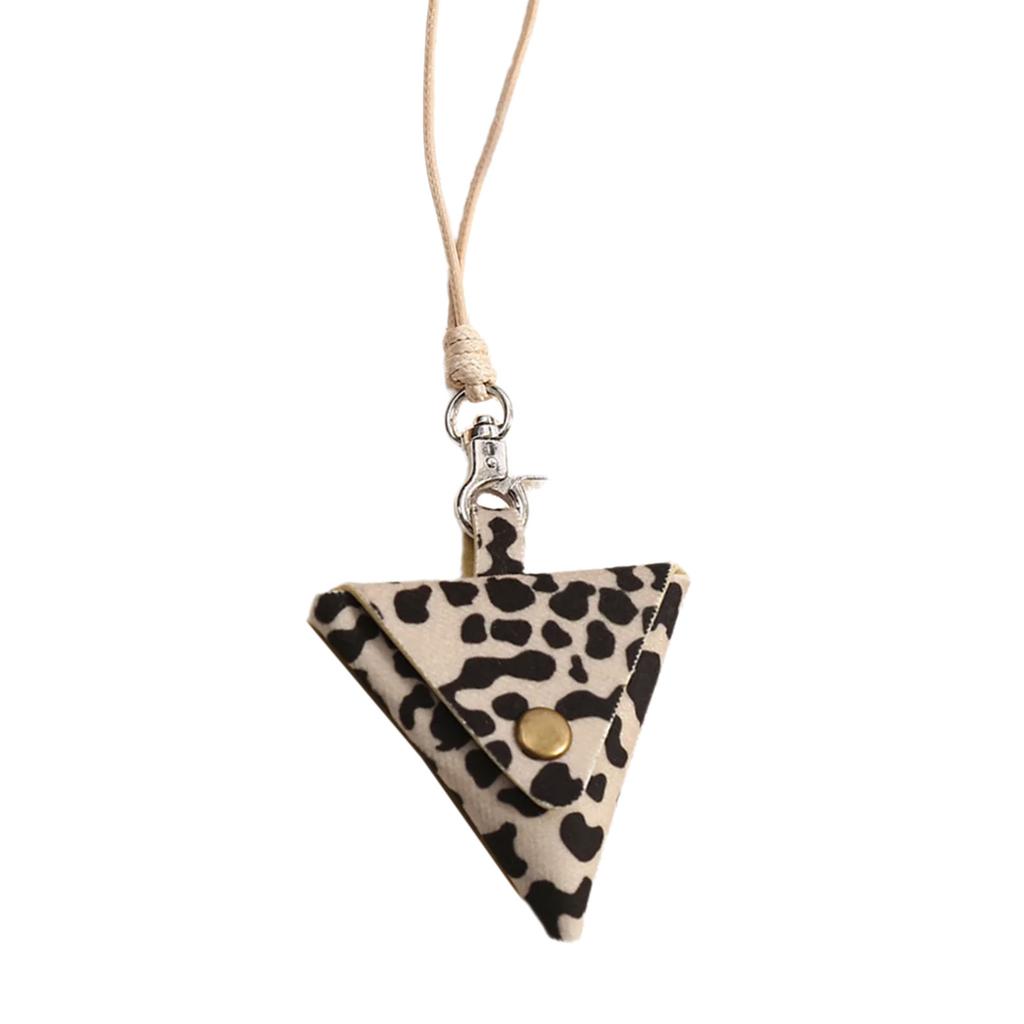 Ретро-стиль подвесная сумка на шею ожерелье с кожаными материалами для наушников и монет портативное и прочное