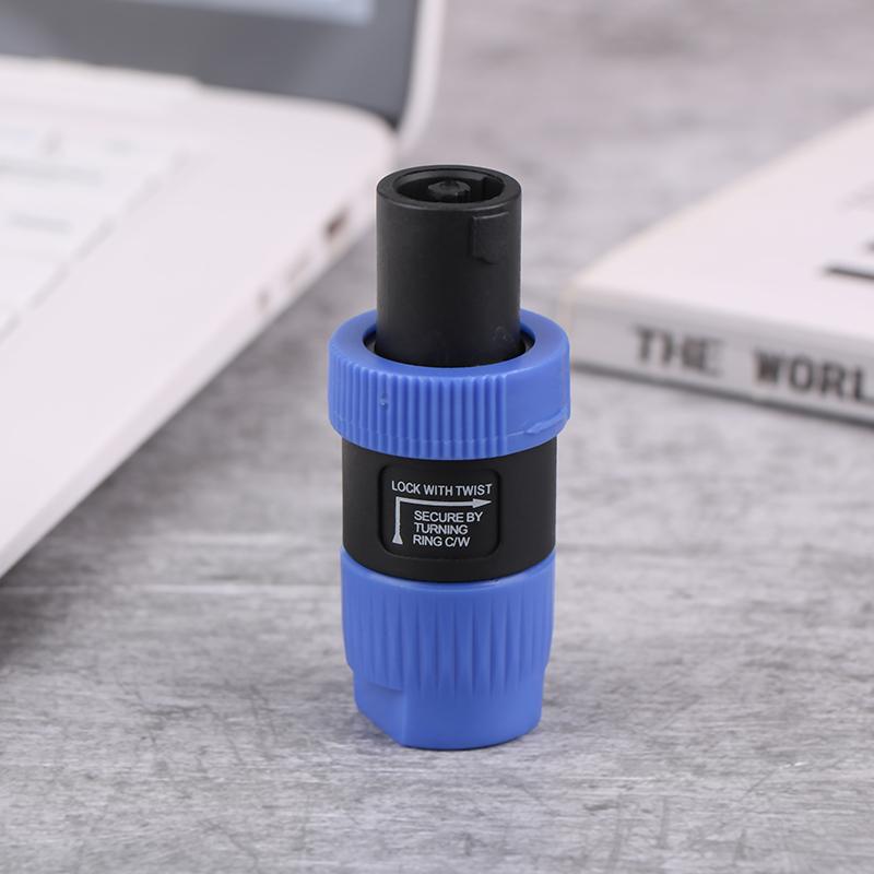 1Pcs Nl4Fc 4Pins Professional Speakon Male Plug Compatible Audio Speaker Audio Amplifier Cable Connector Professional Plug