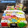 Colorful Dream Island Collage 3pcs K-pop music group Bedding set,Ideal for Bedroom, Dormitory,Including Duvet Cover And 2pcs Pillowcases,Fan gifts