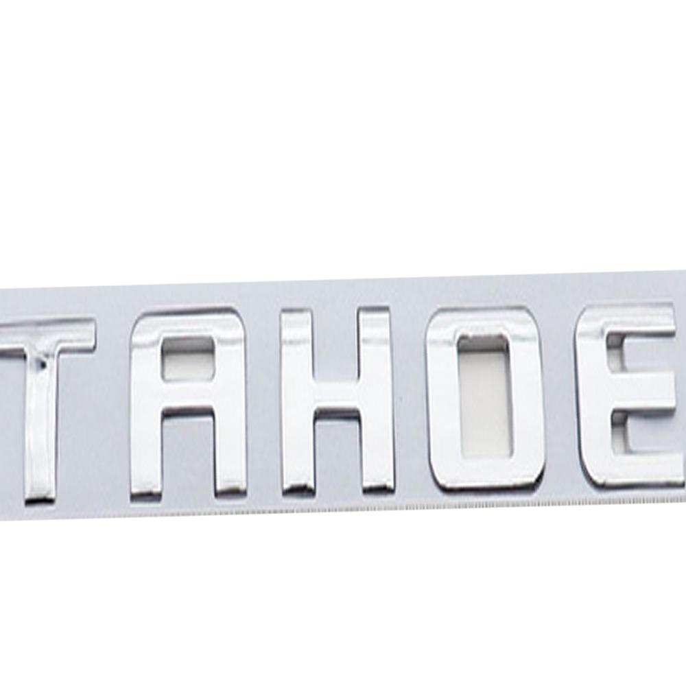 1 Piece Car ABS 3D Logo Letters Rear Bumper Rar Door Trunk Adhesives Sticker For Chevrolet Tahoe Logo Style Sticker Accessories