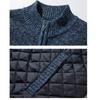 Осень-зима теплый кардиган мужские флисовые свитера на молнии куртки Slim Fit вязаный свитер пальто