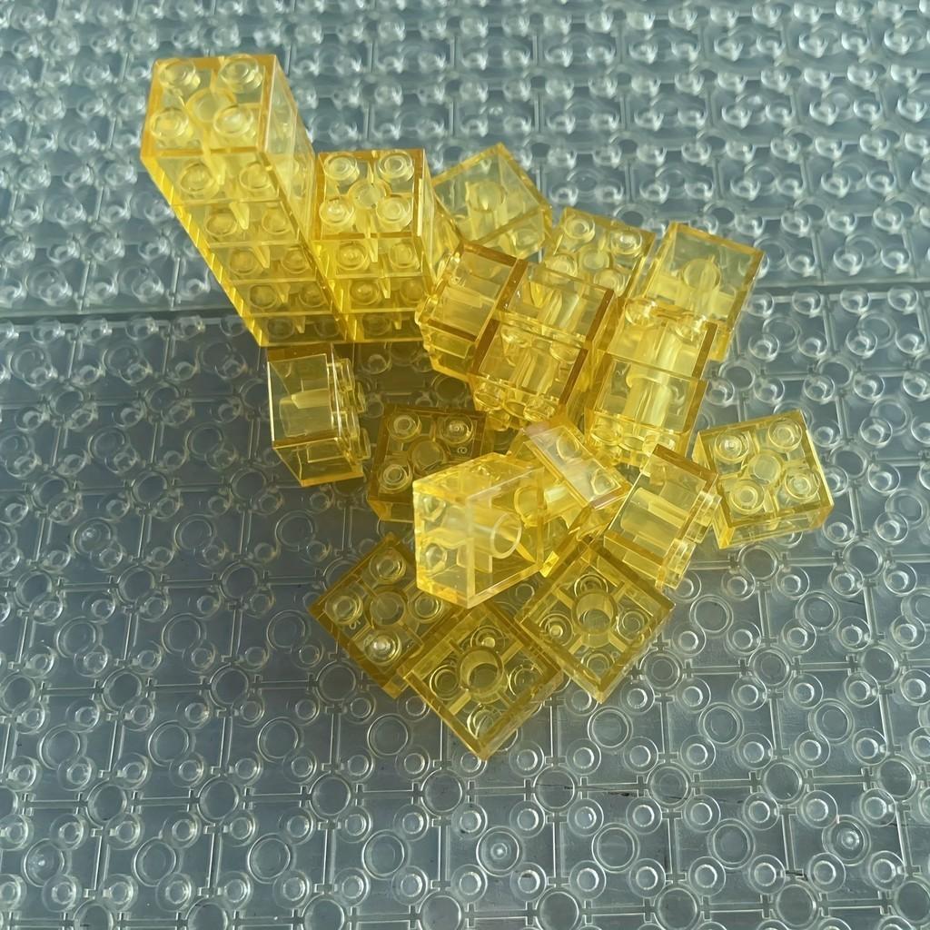 20 шт. Прозрачный прозрачный кирпич 2x2 Строительный блок MOC Детали Игрушки для детей Сделай сам Дом Водопад Совместимый 3001 3003