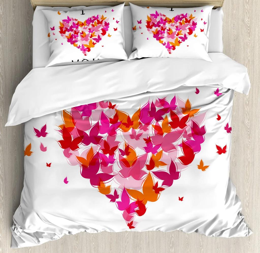 Комплект постельного белья Love Heart, простой клетчатый пододеяльник 200x200, наволочка, односпальная, двуспальная, двуспальная, королевская, скандинавская пара, покрывало, постельное белье