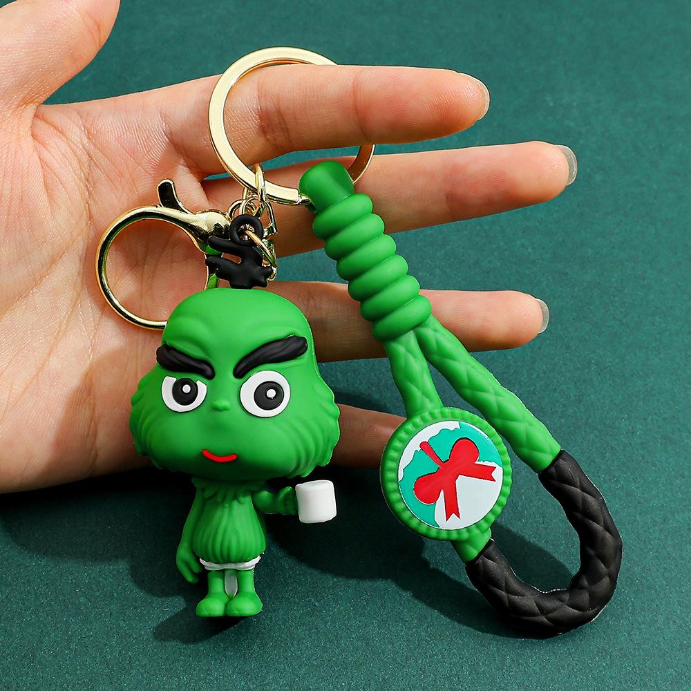Кукла Гринча трансграничный взрывНовый рождественский брелок-подвеска Гринч рождественское украшение монстр с зелеными волосами