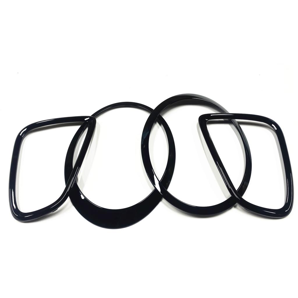 AZHKP1 For BMW MINI R55 R56 R57 R58 R59 2007-2015 Front Headlight Frame + Rear Lamp Bezel Trim Gloss Black Headlamp Cover Rim Overlay