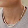 CLASSIC PEARL POINT LOCK NECKLACE_nz1044