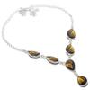 Olive Topaz Handmade 925 Sterling Silver Jewelry Necklace 18" k7N92