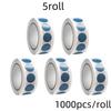 1000 PCS Color Dot Label Sticker  Classification Mark Coated Paper Sticker Rolls  Kawaii Stationery  Aesthetic