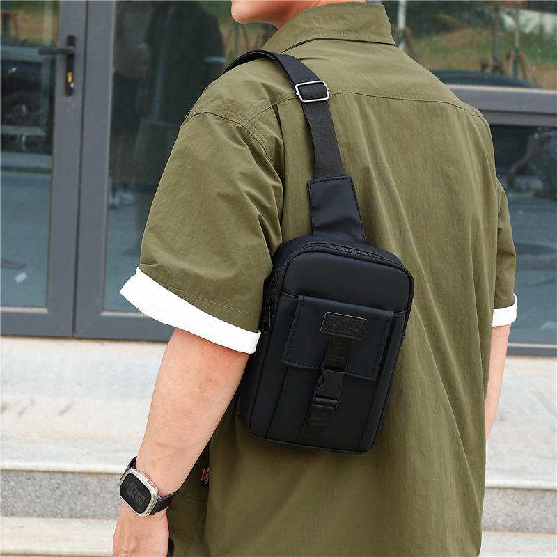 Мужская нагрудная сумка Модная наплечная нагрудная разгрузка Мужская спортивная сумка кроссбоди для мужчин Мини-сумка для телефона Сумка-тоут для путешествий