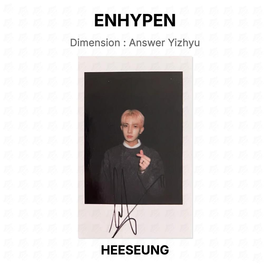 ENHYPEN Измерение : Ответить Официальная фотокарточка Yizhyu