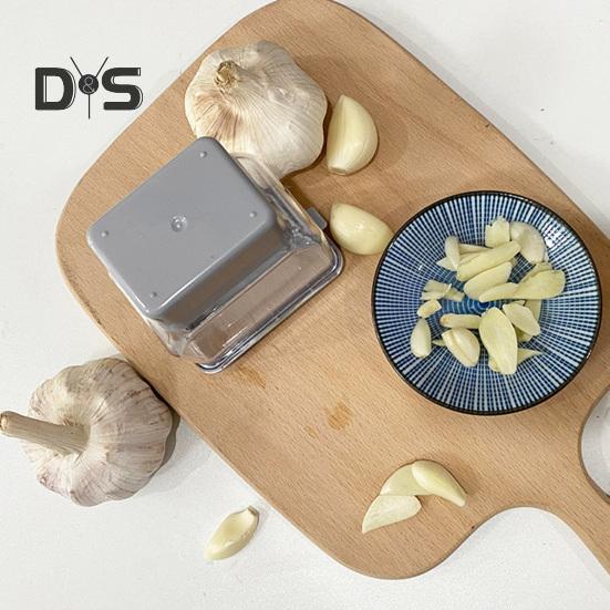 Ручной нож для чеснока, лезвия из нержавеющей стали, простой в использовании, быстрая подготовка чеснока, защита от травм рук, нож для чеснока