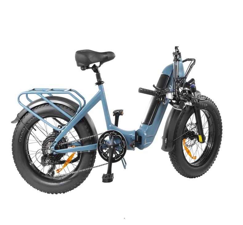 DYU-FF500 Electric Bicycle: 500W Motor, 48V 13.5Ah Battery, Long Range Commuter E-Bike for Adults, Foldable, Lightweight, City Riding