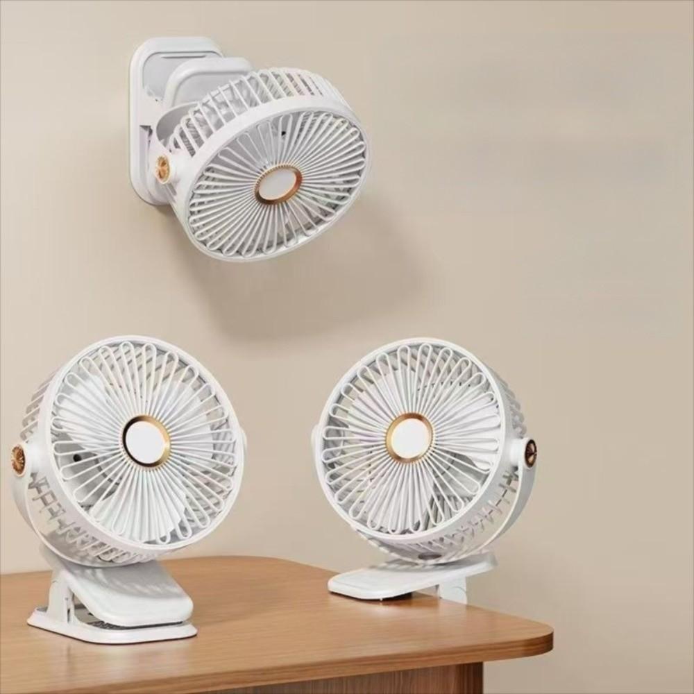 Clip/Stand/Hang Design Desktop Electric Fan 720° Rotation Cooling Fan Portable Clip-on Fan Home