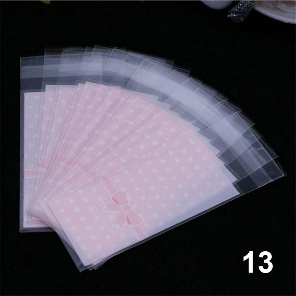 100pcs/lot Cute Bow Party Supplies Wedding Favors Lipstick Bag Gift Packages OPP Bags Plastic Pocket