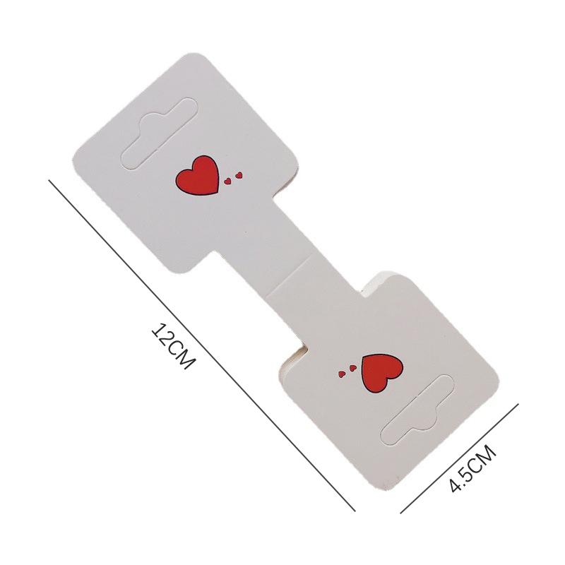 50 шт. Простые карточки для упаковки в форме сердца для самодельных ожерелий, браслетов, повязок на голову, карточки для демонстрации, розничные подвесные бирки, этикетки
