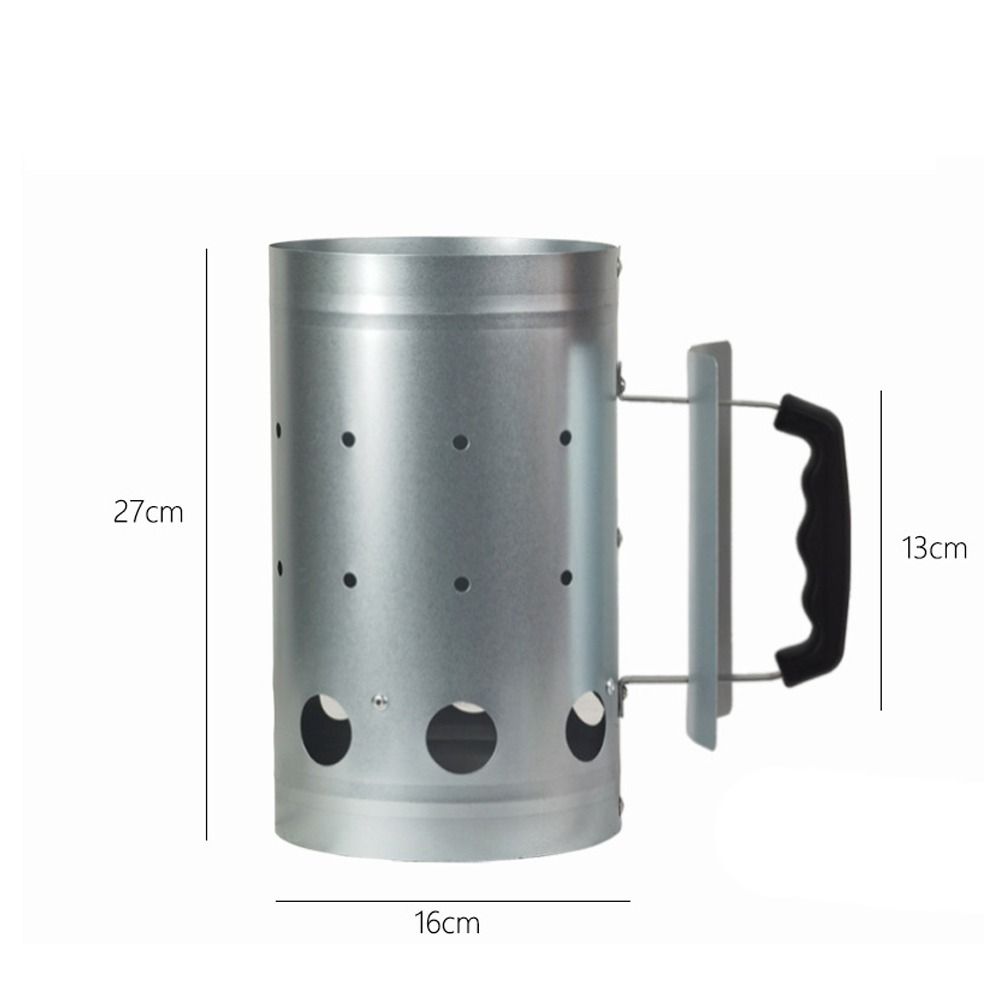 Lighting Kit Wood Handle Charcoal Lighter BBQ Fire Lighter Carbon Barrels Barbecue Chimney Starter