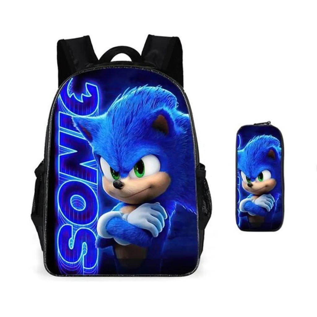 Мультяшный рюкзак с принтом, детская школьная сумка, студенческий пенал