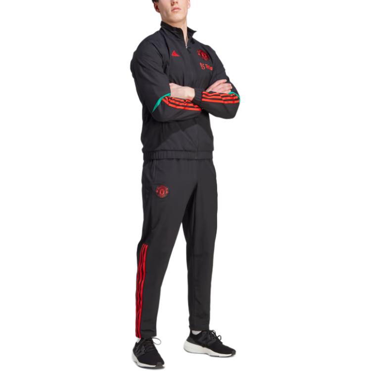 adidas Презентационная футболка для футбола Manchester United Tiro 23 Унисекс Черная IA8486