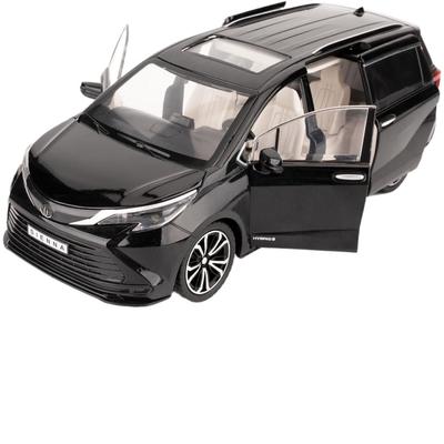 Модель автомобиля Toyota Sienna 1/24, игрушечная литая машинка с электроприводом, со звуками и огнями для детей, мальчиков, девочек и взрослых, подарок