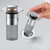 Easy Sink Drain Filter Pop-up Bathroom Sink Drain Filter Stainless Steel Bathroom Sink Drain Filter Floor for Multifunctional