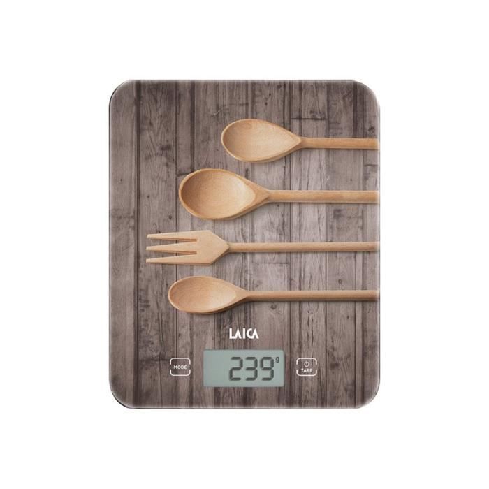 Электронные кухонные весы LAICA KS5010 - Предел взвешивания 10 кг - Дискретность 1 г - ЖК-дисплей