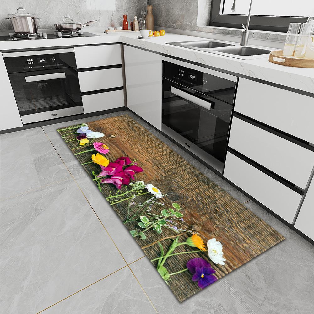 Коврик для кухни, коврик для входной двери, ковер для спальни, коридора, ванной комнаты, нескользящий пол, ковер с рисунком для гостиной