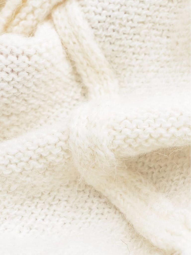 2024 Winter Women's European & American Style Crew Neck Long Sleeve Knit Pullover