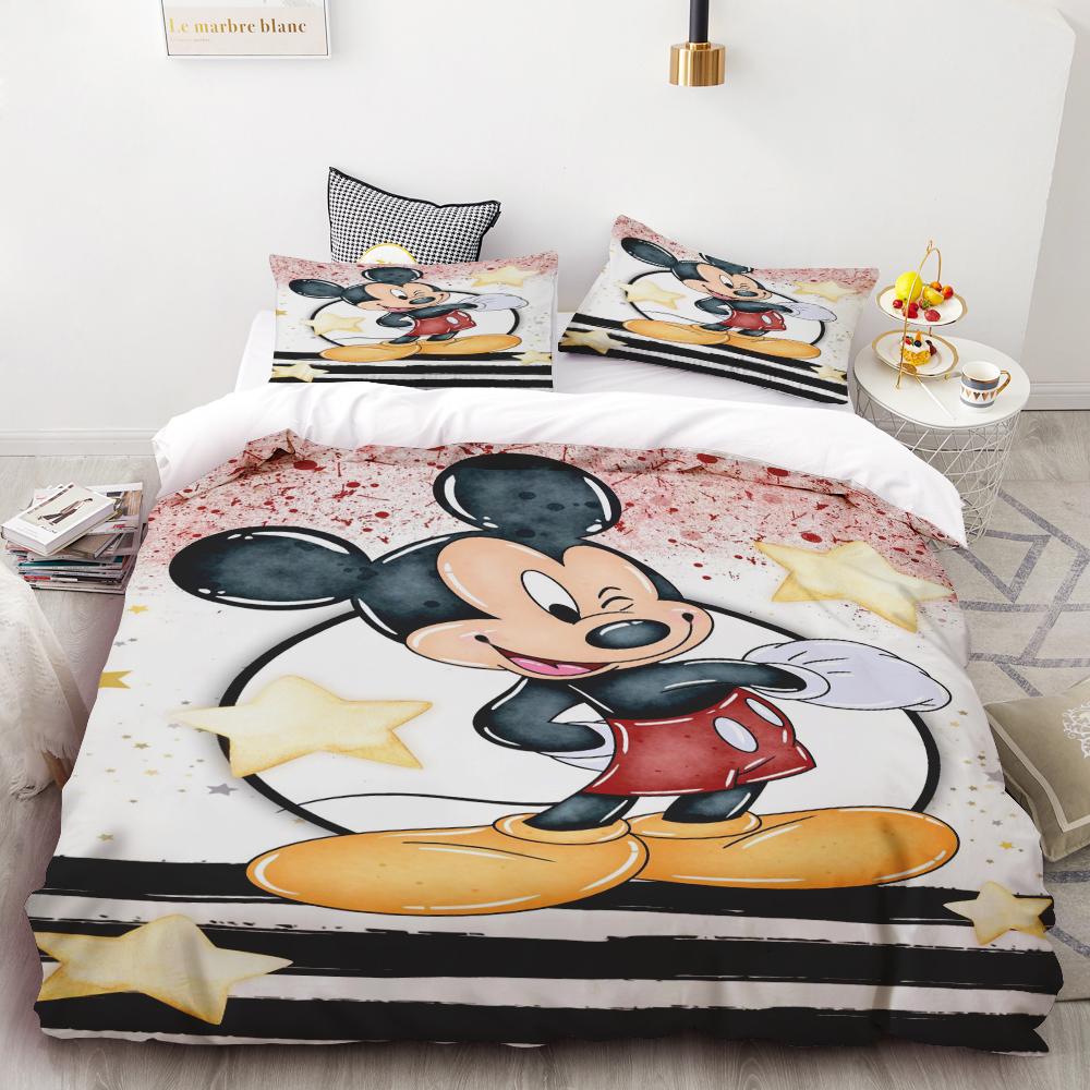 Mickey Anya Forger Duvet Cover Set Comforter Bedding 3d Children'S Bedding Set 3-Piece 1 Quilt Cover King Size best gifts