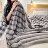 Imitation Rabbit Fur Plush Blanket Double Sided Thick Office Nap Blanket  Cover The Bed A Sofa Blanket, Creating An Atmosphere with Printed Blankets