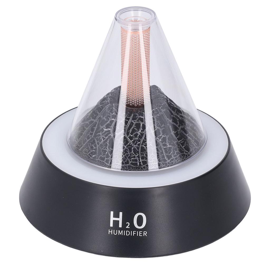 Ароматерапевтический диффузор Volcano, 7-цветная светодиодная подсветка, несколько режимов, бесшумный, автоматическое отключение, 80 мл