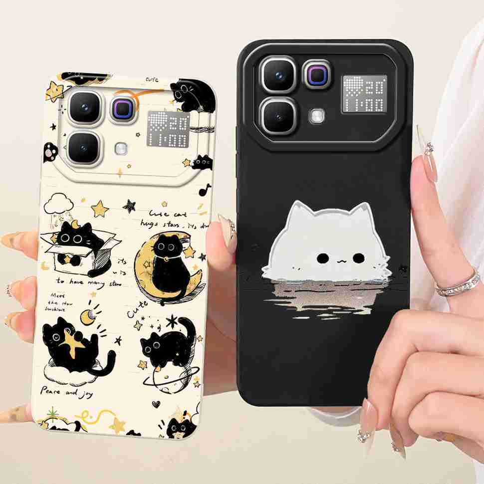 New For Infinix Note 60 Pro 5G X6878 Case Paint Cat Flowers Silicone Cover For Infinix Note 60 5G 6.78" X6879 Phone Cases Bumper