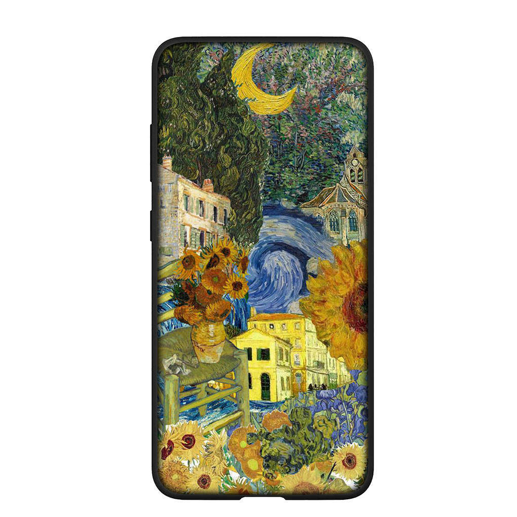 Чехол для телефона Samsung Galaxy S25 S24 S23 iPhone 16 15 Xiaomi Redmi Note 14 13 12 16E X 11 Pro Max OPPO Moto Huawei Design Van Gogh Starry Night Cover