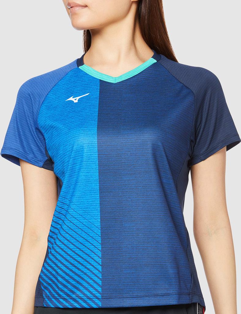 Mizuno Table Tennis Game Short Easy To Move JTTA Dress Size XL Shirt, Sleeve, In, Moisture-Wicking, Quick-Drying, Standard, Certified, 82JA0211,