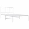 Maison Exclusive - Cadre de lit métal sans matelas avec tête de lit blanc 75x190cm