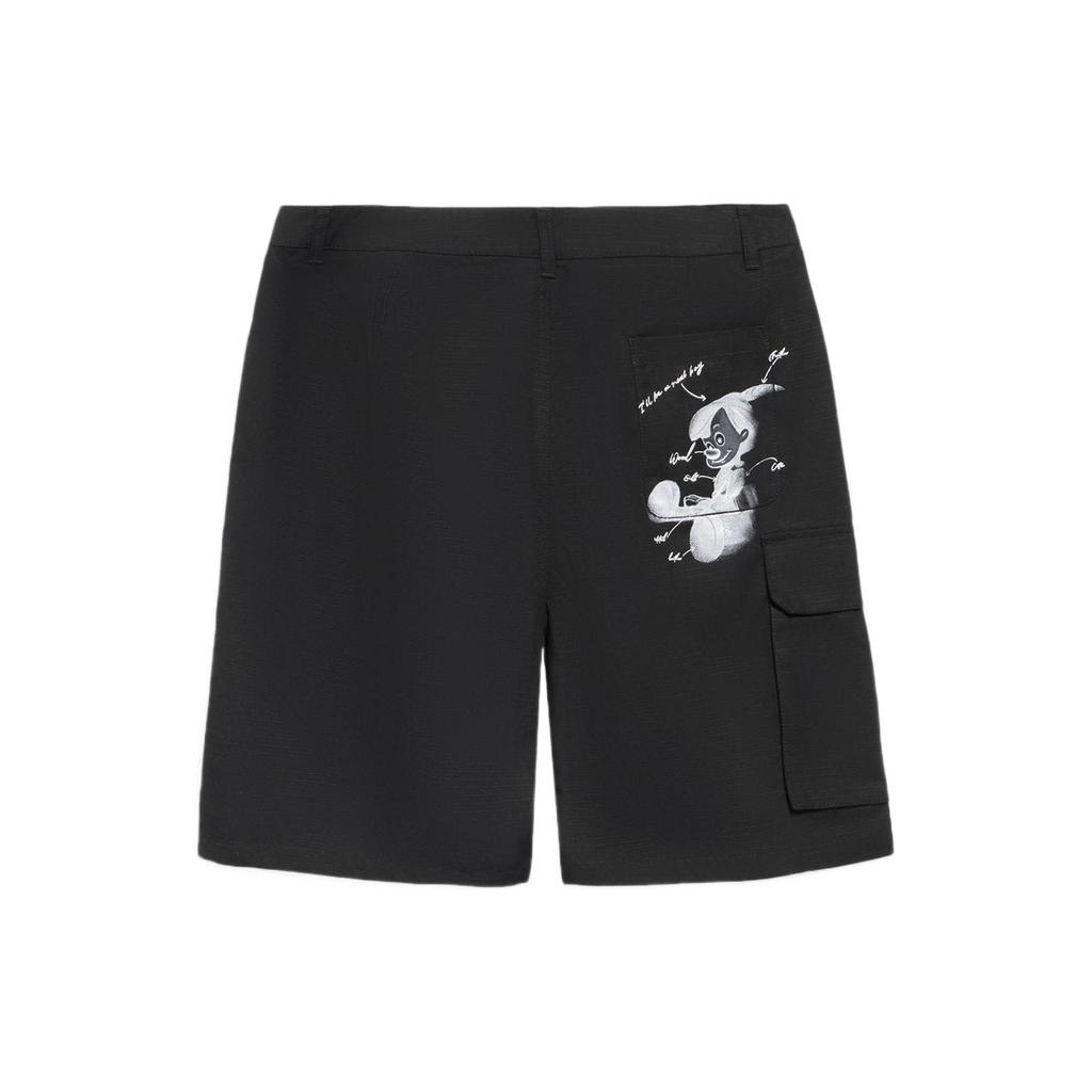 Li Ning x Disney Повседневные шорты Мужские Черные AKSS431-2