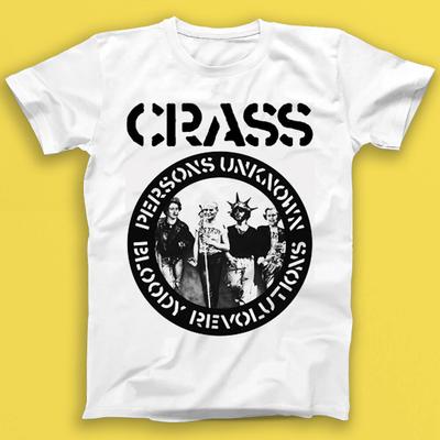 Crass Кровавые Революции Неизвестные Личности Панк-рок Музыка Подарок Футболка 1998