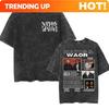 Customization Washed Vintage NATOS WAOR Album 2025 Merch T-Shirts Men's Women Hip-hop Punk Short Sleeve T-shirt Pure Cotton T Sh
