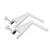Verdant Touch Professional Table Tennis Net Post Portable Table Tennis Net with Adjustable Clamp Post Set, Professional Screw Fixation, White