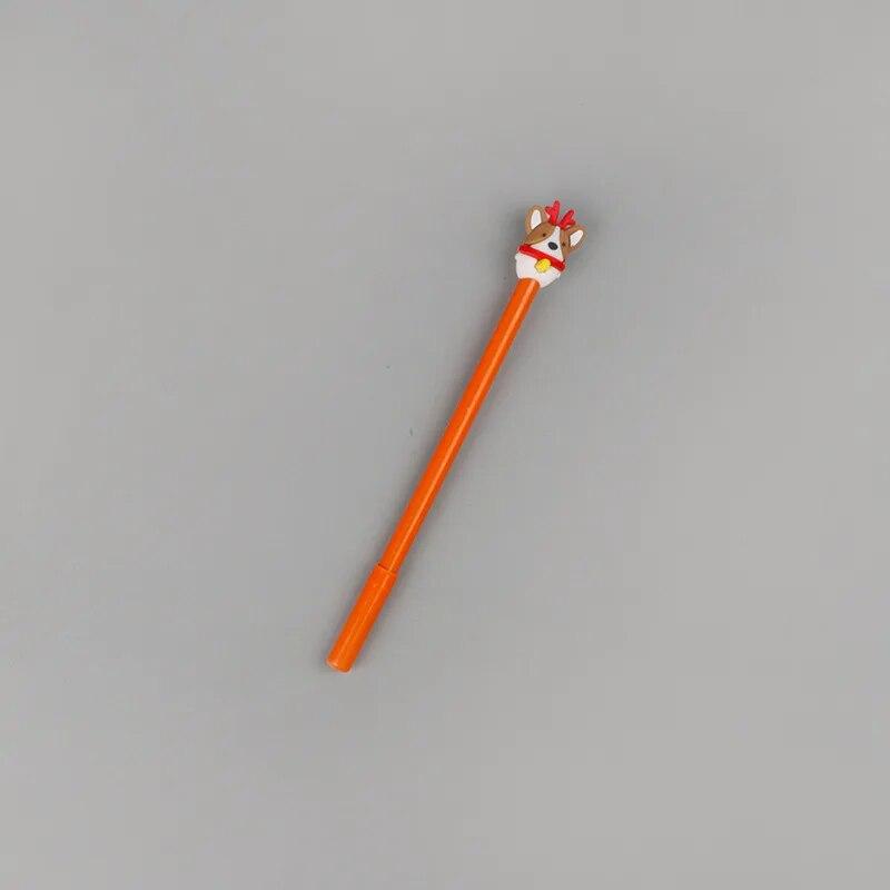 1 шт. канцелярские принадлежности милая рождественская собака 0,5 мм гелевые ручки Санта-Клауса Kawaii